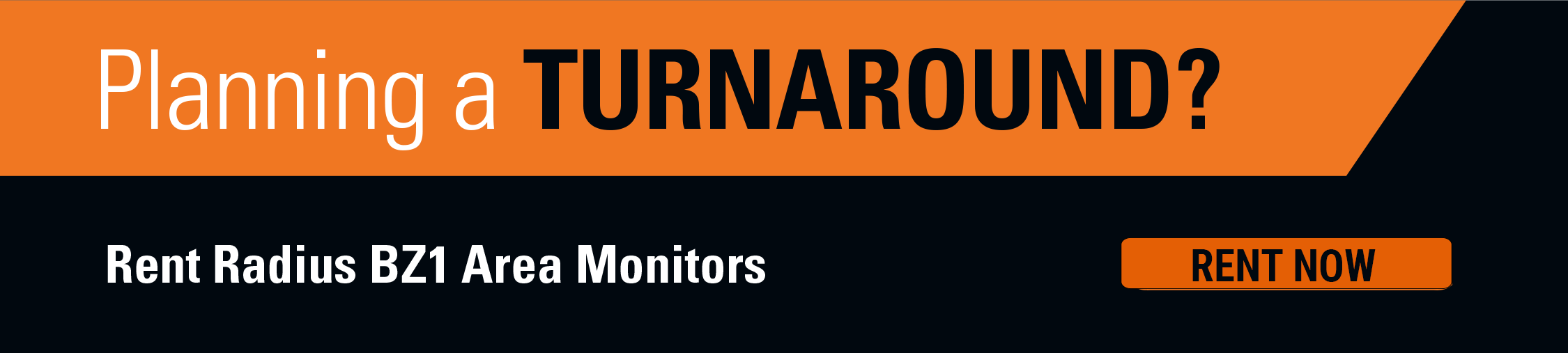 Huur direct Area-Monitors voor uw stops of turnarounds
