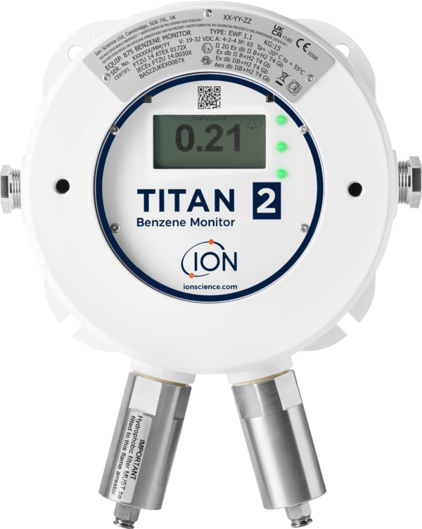 Titan 2: Benzeen selectieve metingen zonder kruisgevoeligheden.